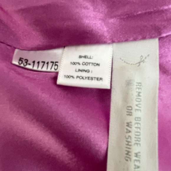 Anne Taylor Magenta Trench Coat - Picture 6 of 6